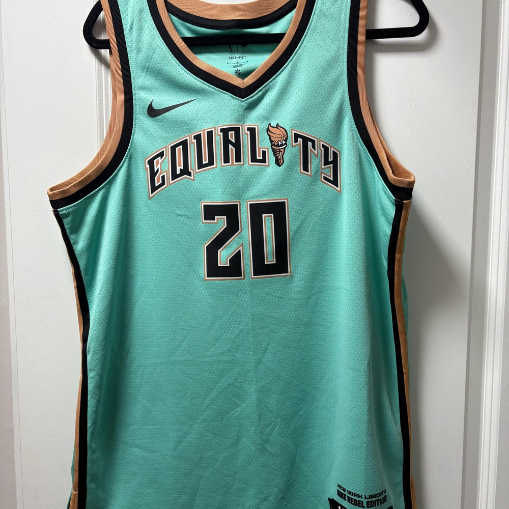 Nike Equality Basketball Jersey - Teal and Black